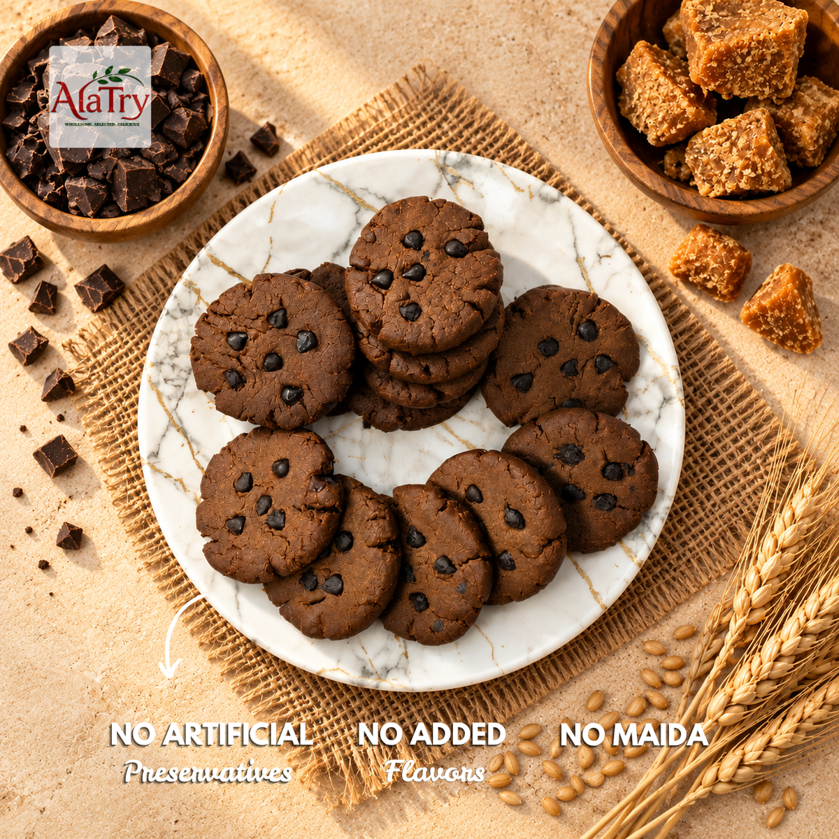 Triple Choco Crunch Cookies