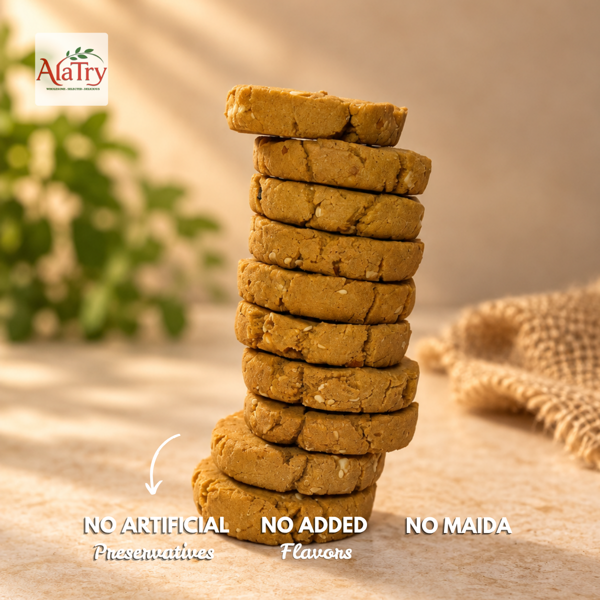 Jowar Crunch Cookies